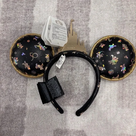 Disney Black and Gold Castle Backpack Backpacks